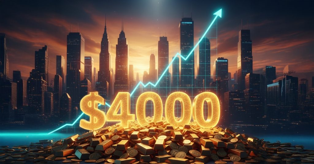 Gold reaches $4,000 an ounce for the first time in history