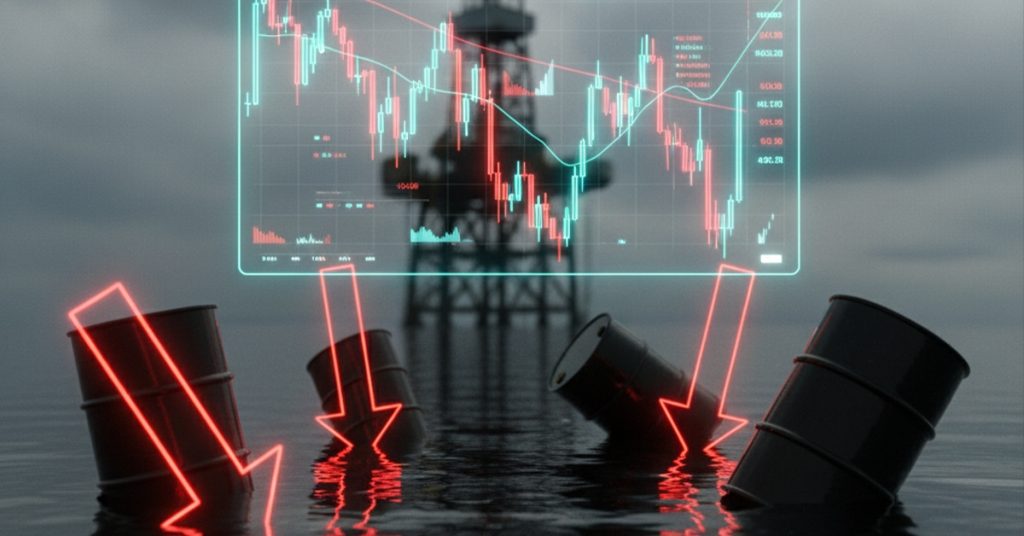 Oil prices continue to decline. Brent falls below $61